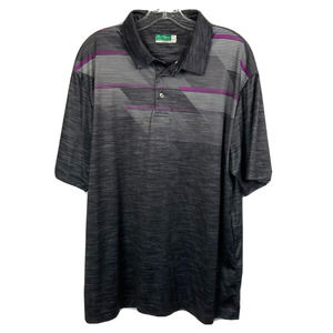 Ben Hogan Polo Shirt Mens Sz XL Charcoal Gray Golf ‎ Short Sleeve Lightweight